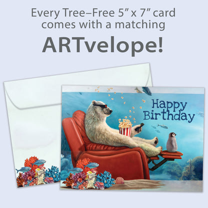 Kick Back Birthday Card