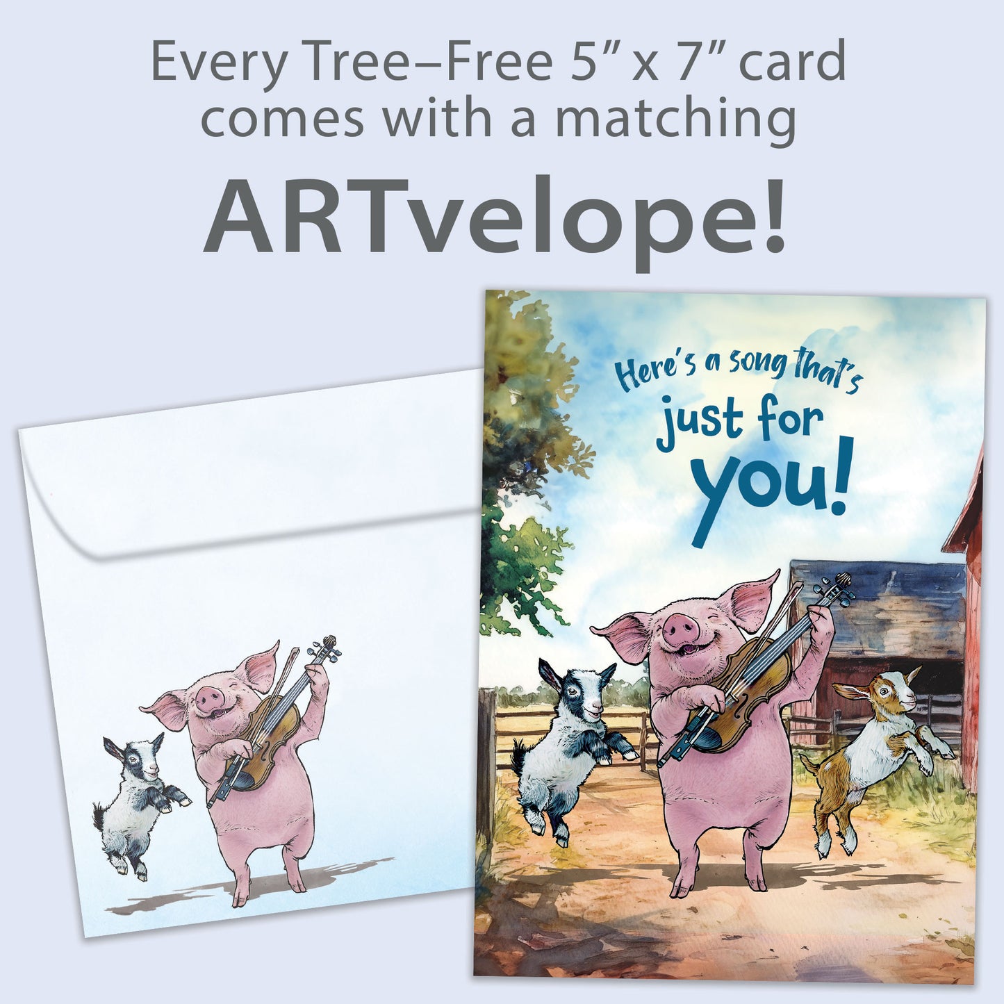 Barnyard Chores Birthday Card
