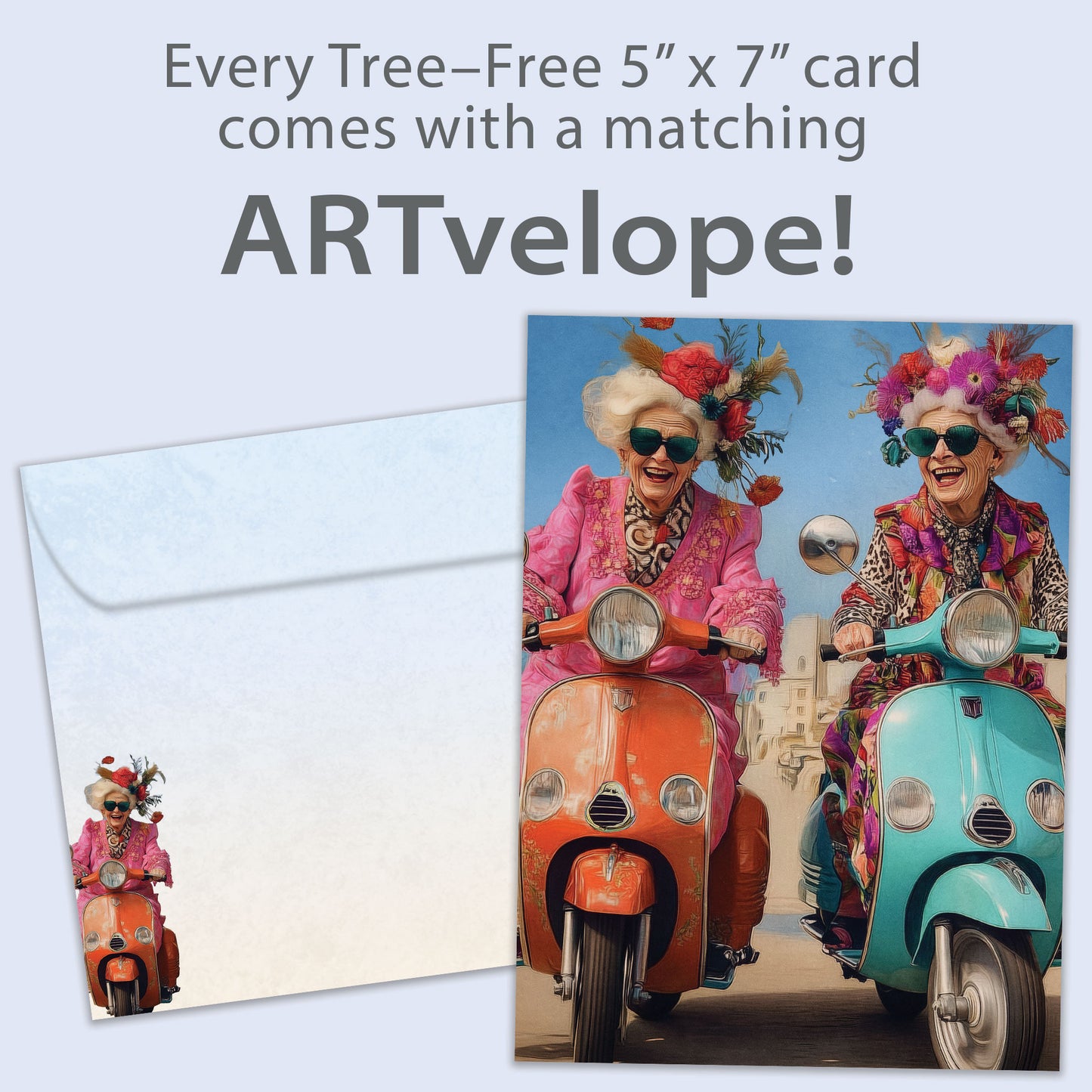 Grannies & Mopeds Birthday Card