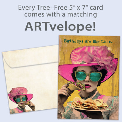 How Many Tacos Birthday Card