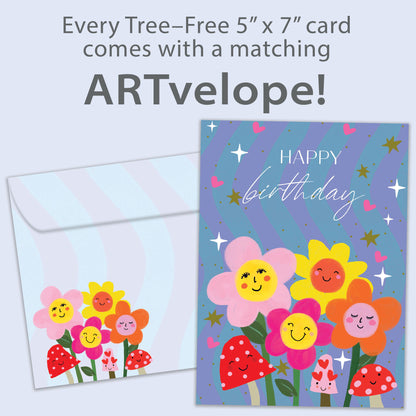 Magic Floral Vibes Birthday Card