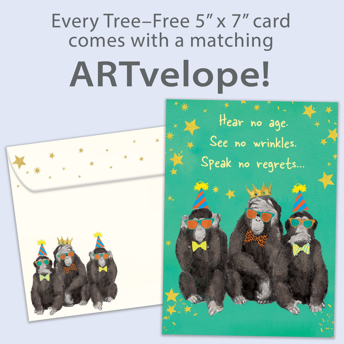 See, Speak, Hear Birthday Card