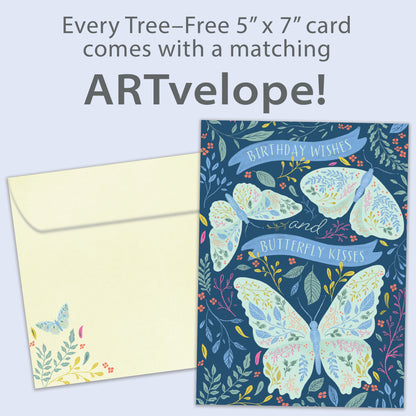 Butterfly Wishes Birthday Card