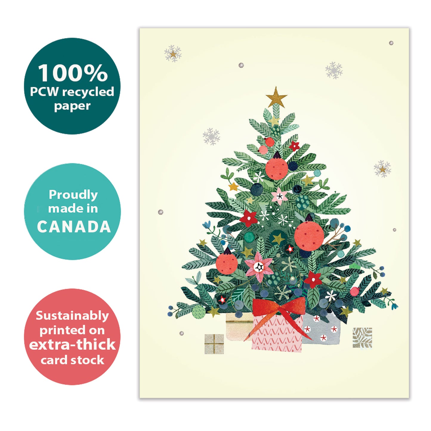 Merry and Bright Tree Christmas Card