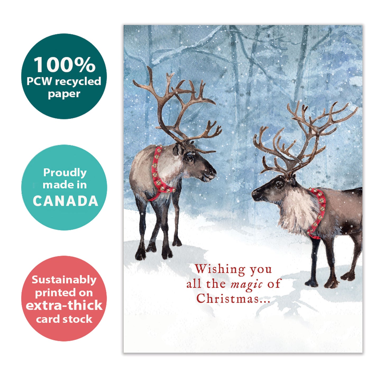 Reindeer Magic Christmas Card