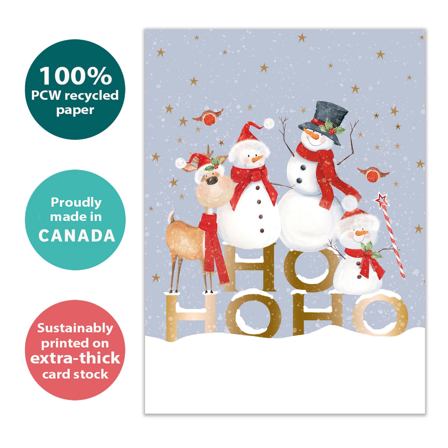 Snowy Fun Christmas Card