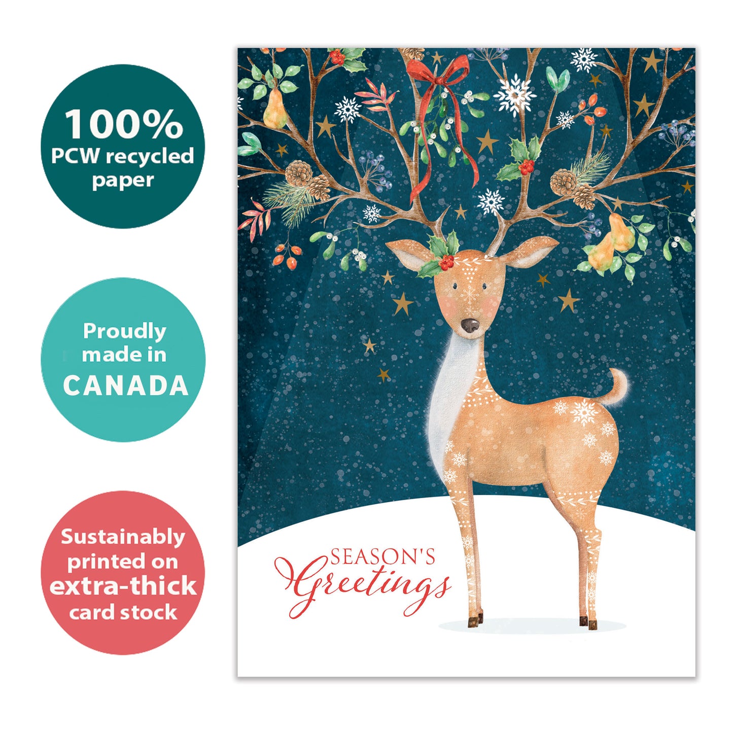 Spread Cheer Deer Christmas Card