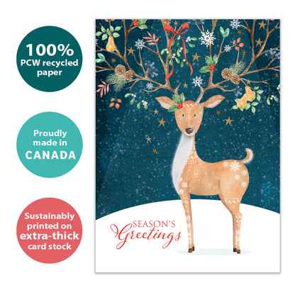 Spread Cheer Deer Christmas Card