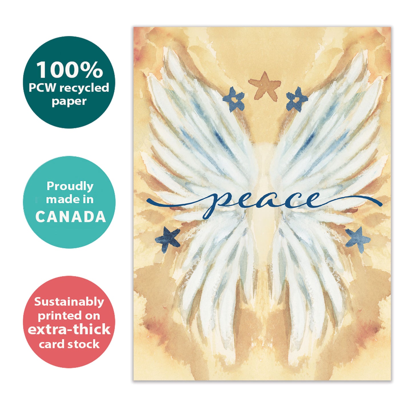 Peace Angel Christmas Card