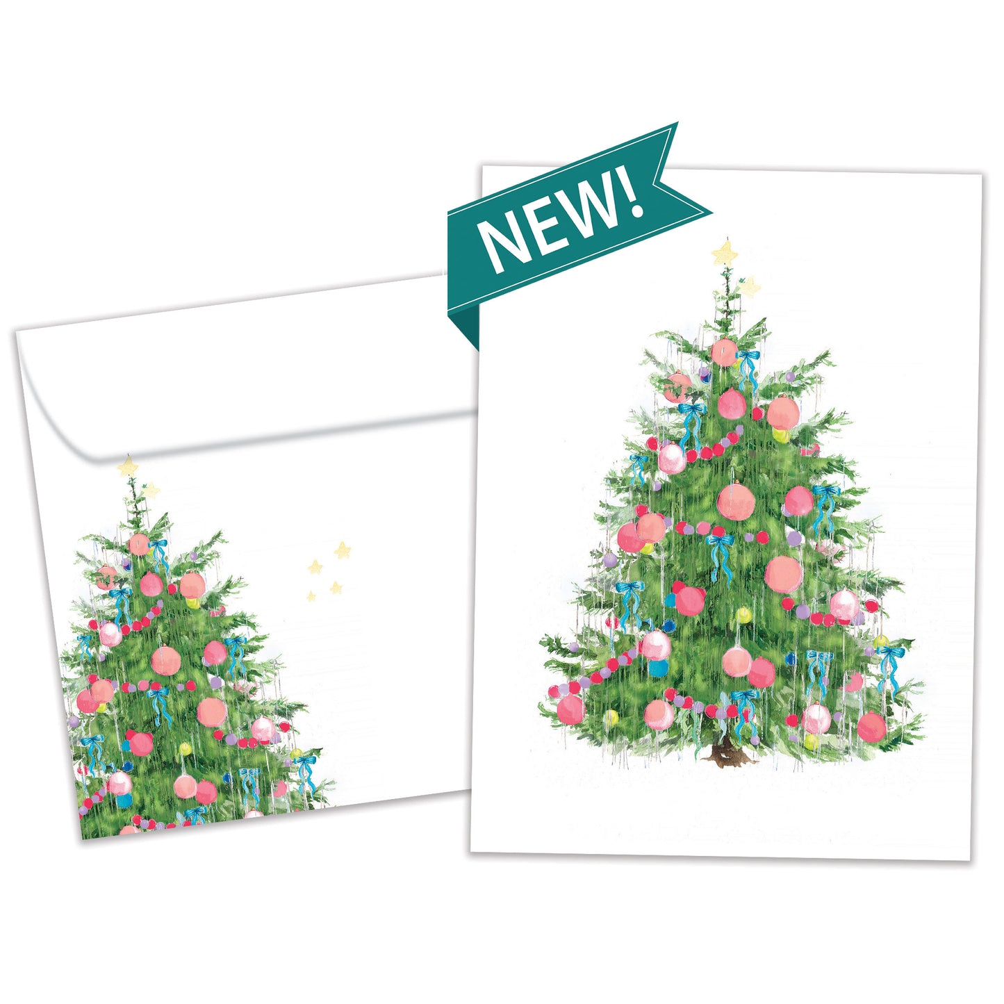 Tinsel Tree Christmas Card