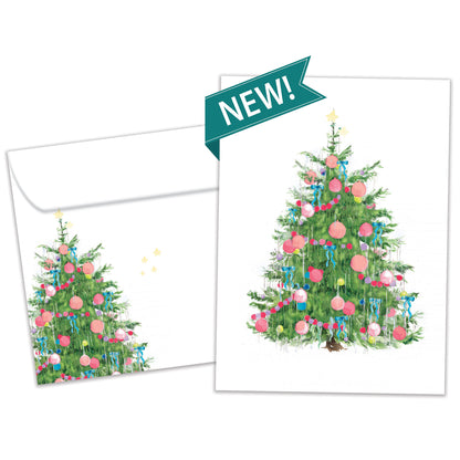 Tinsel Tree Christmas Card