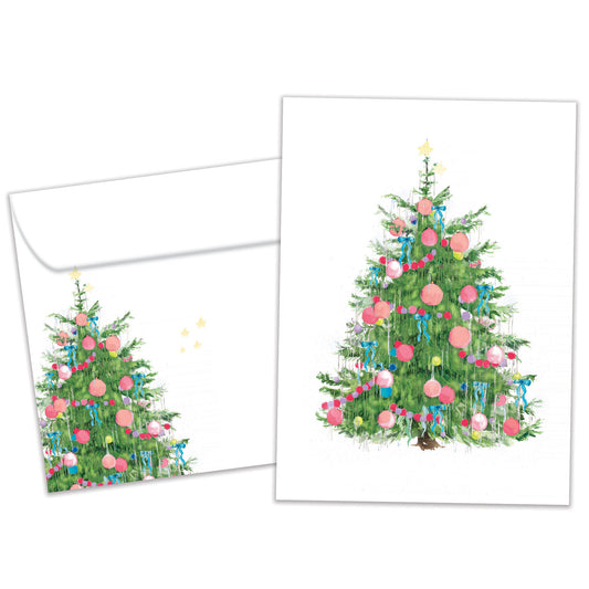 Tinsel Tree Christmas Card