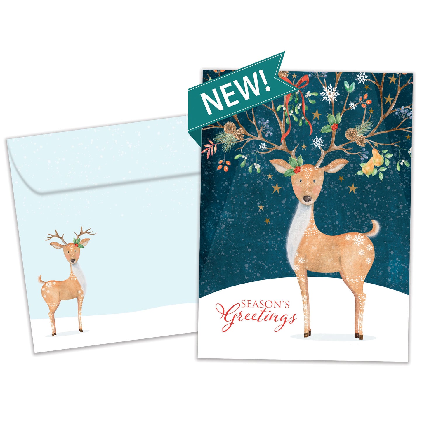 Spread Cheer Deer Christmas Card