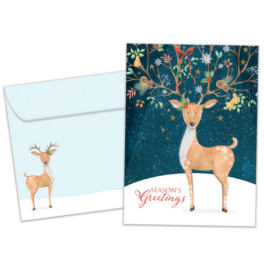 Spread Cheer Deer Christmas Card