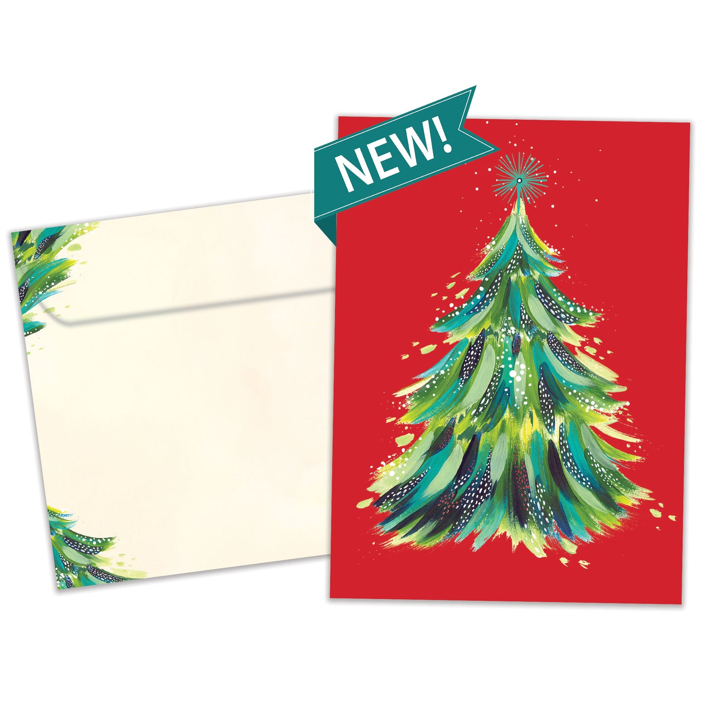 Red Tree Christmas Card