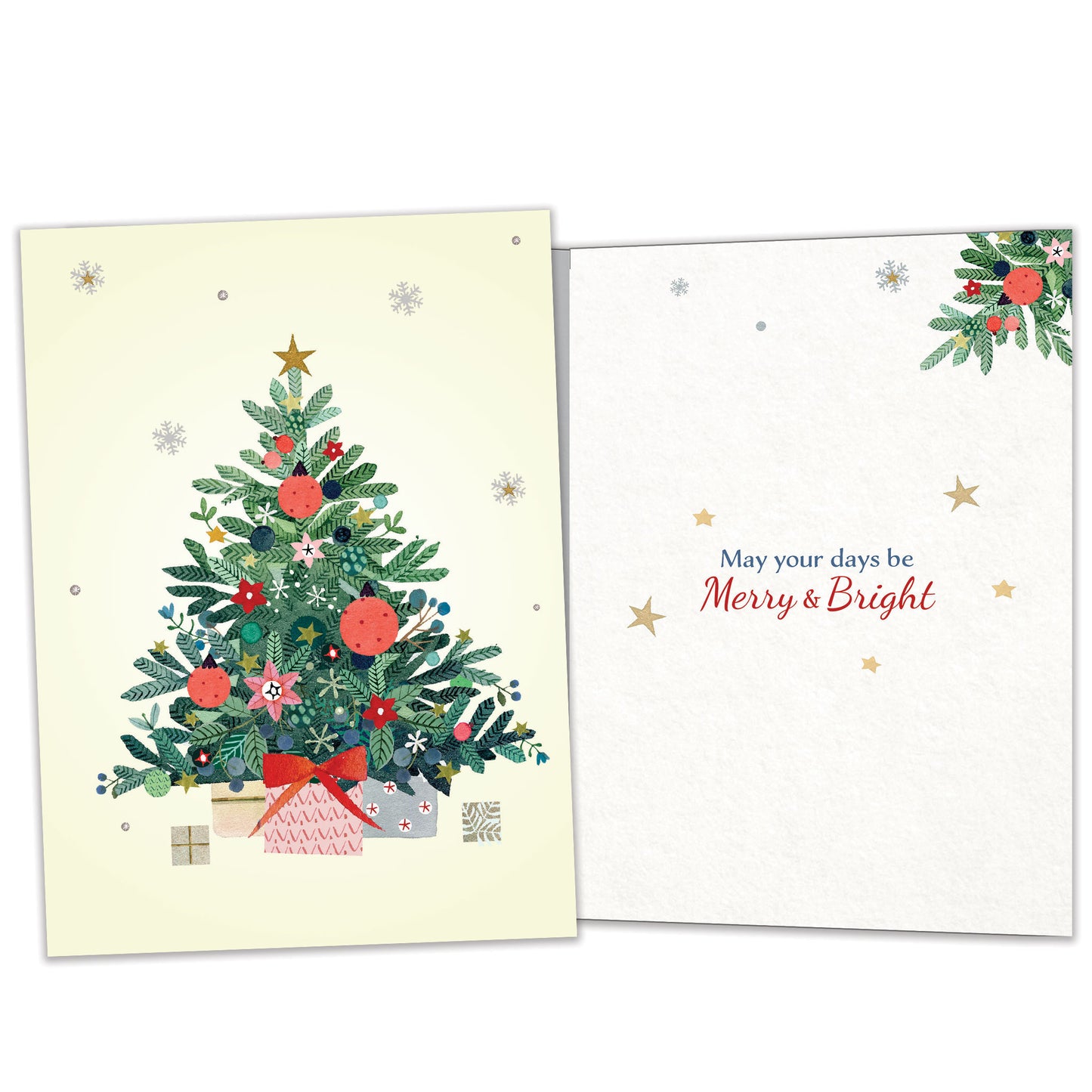 Merry and Bright Tree Christmas Card