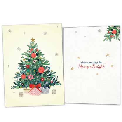 Merry and Bright Tree Christmas Card