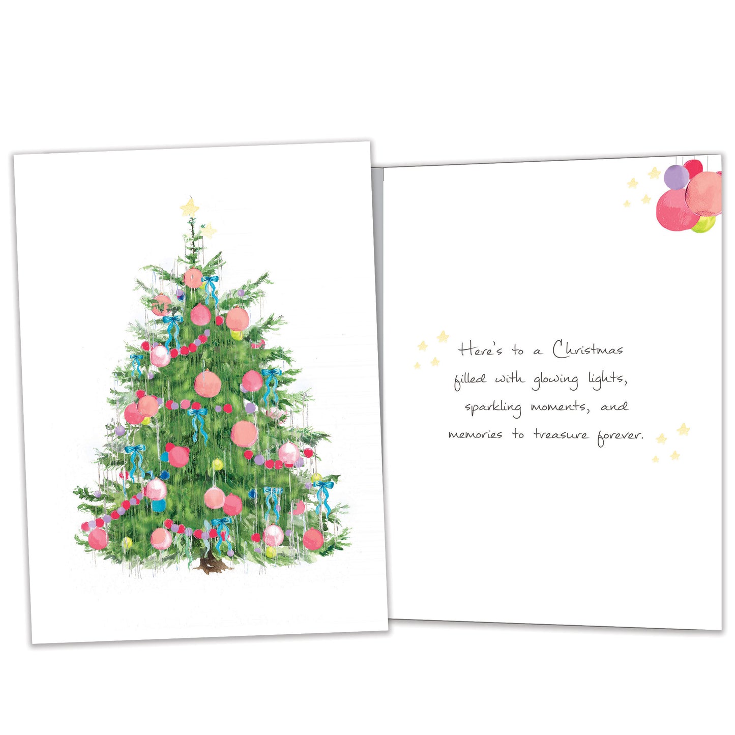 Tinsel Tree Christmas Card