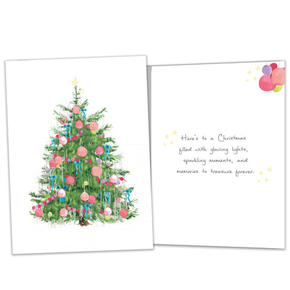Tinsel Tree Christmas Card