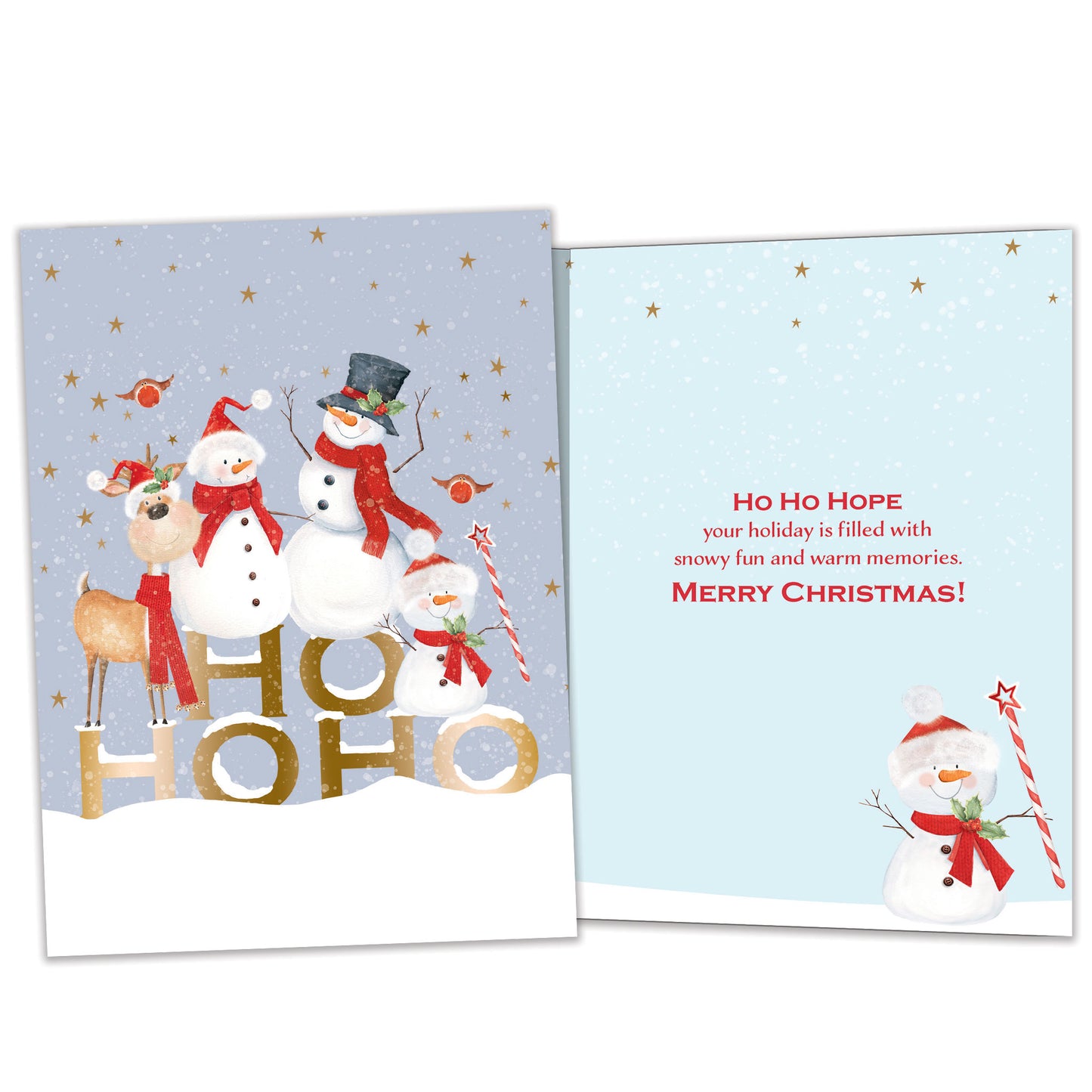 Snowy Fun Christmas Card