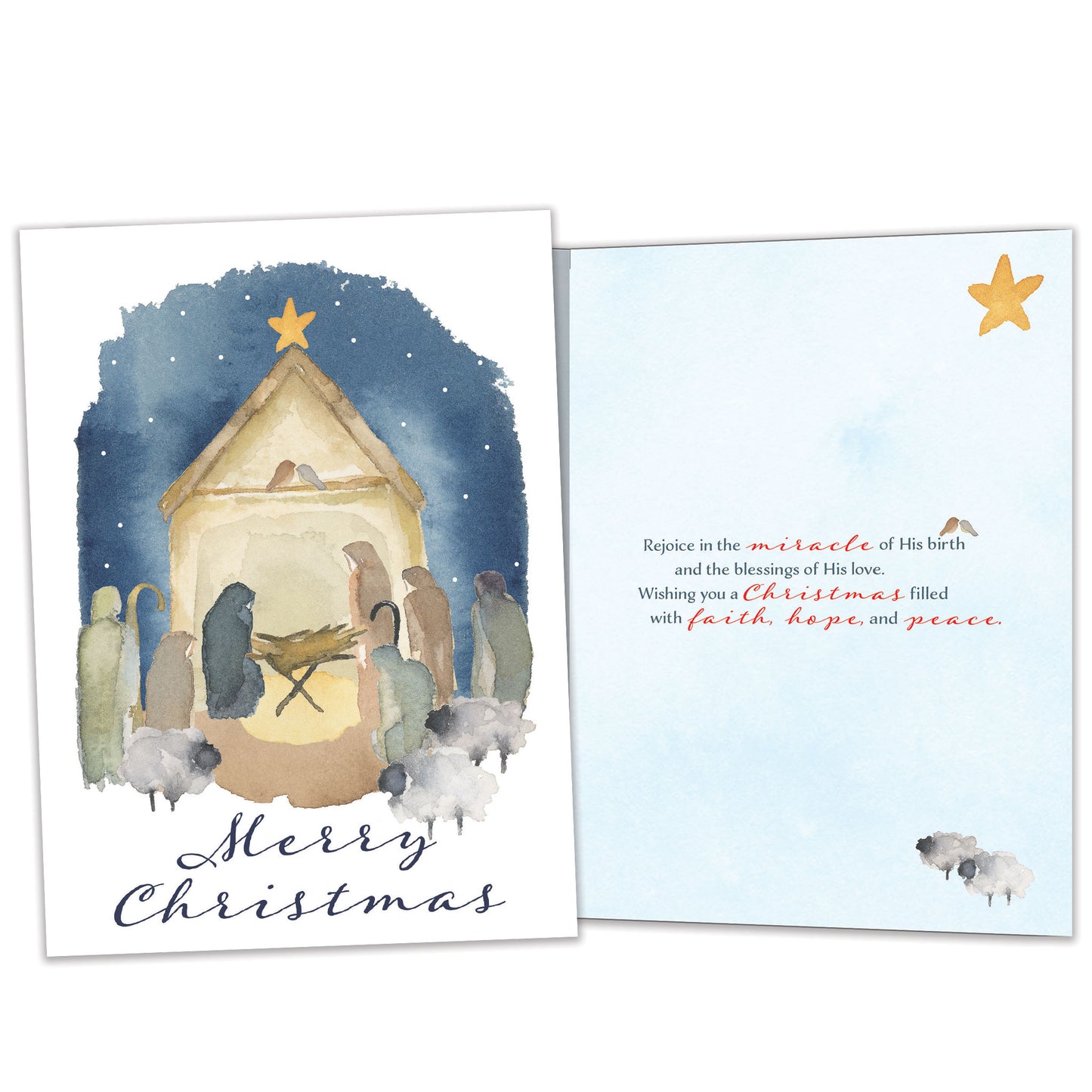 Nativity Miracle Christmas Card