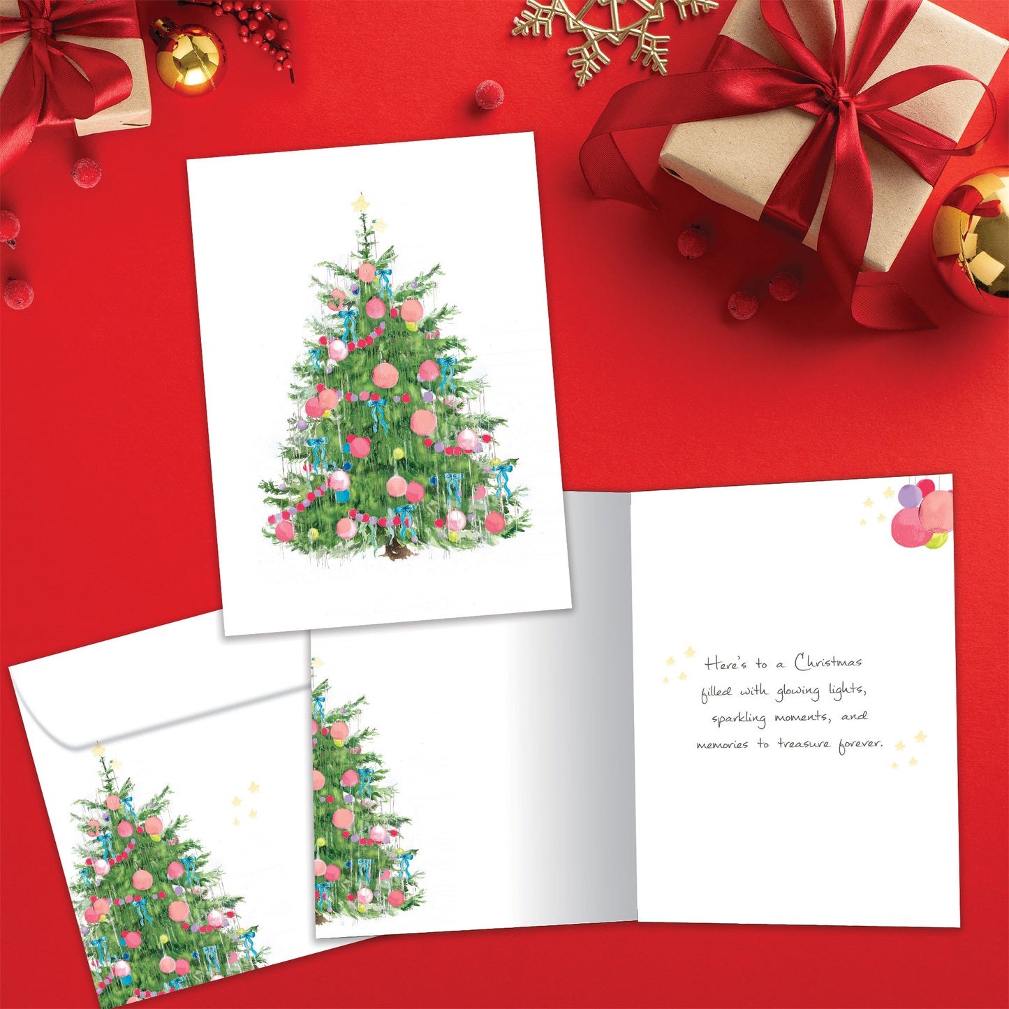 Tinsel Tree Christmas Card