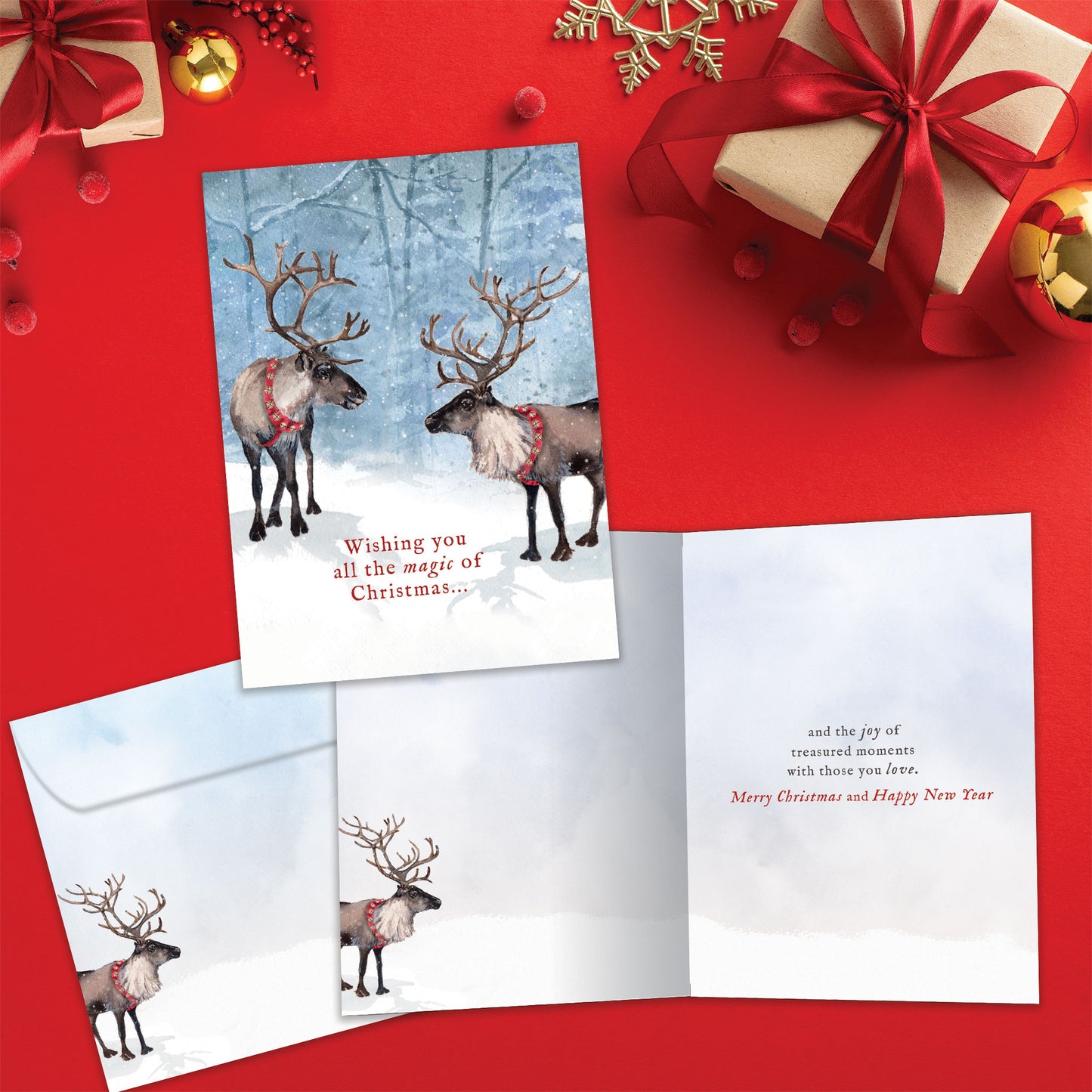 Reindeer Magic Christmas Card