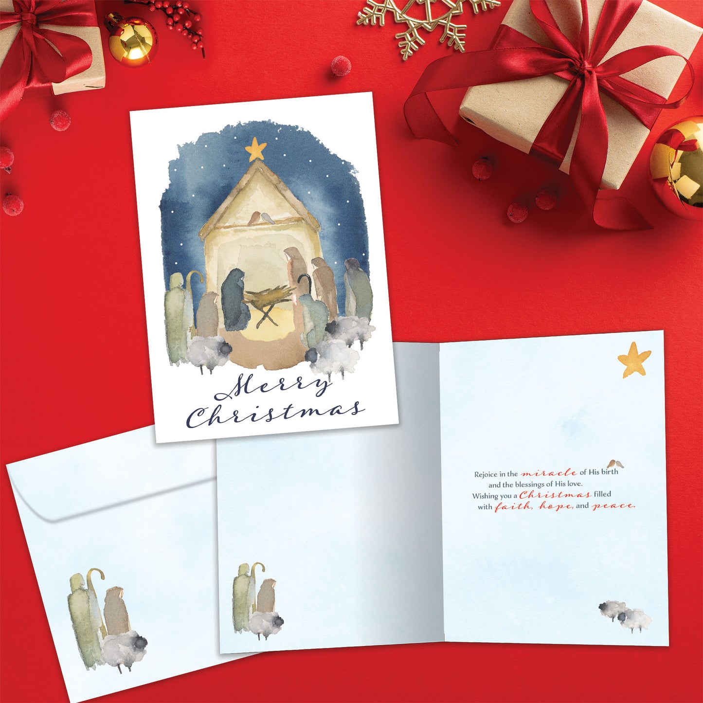 Nativity Miracle Christmas Card