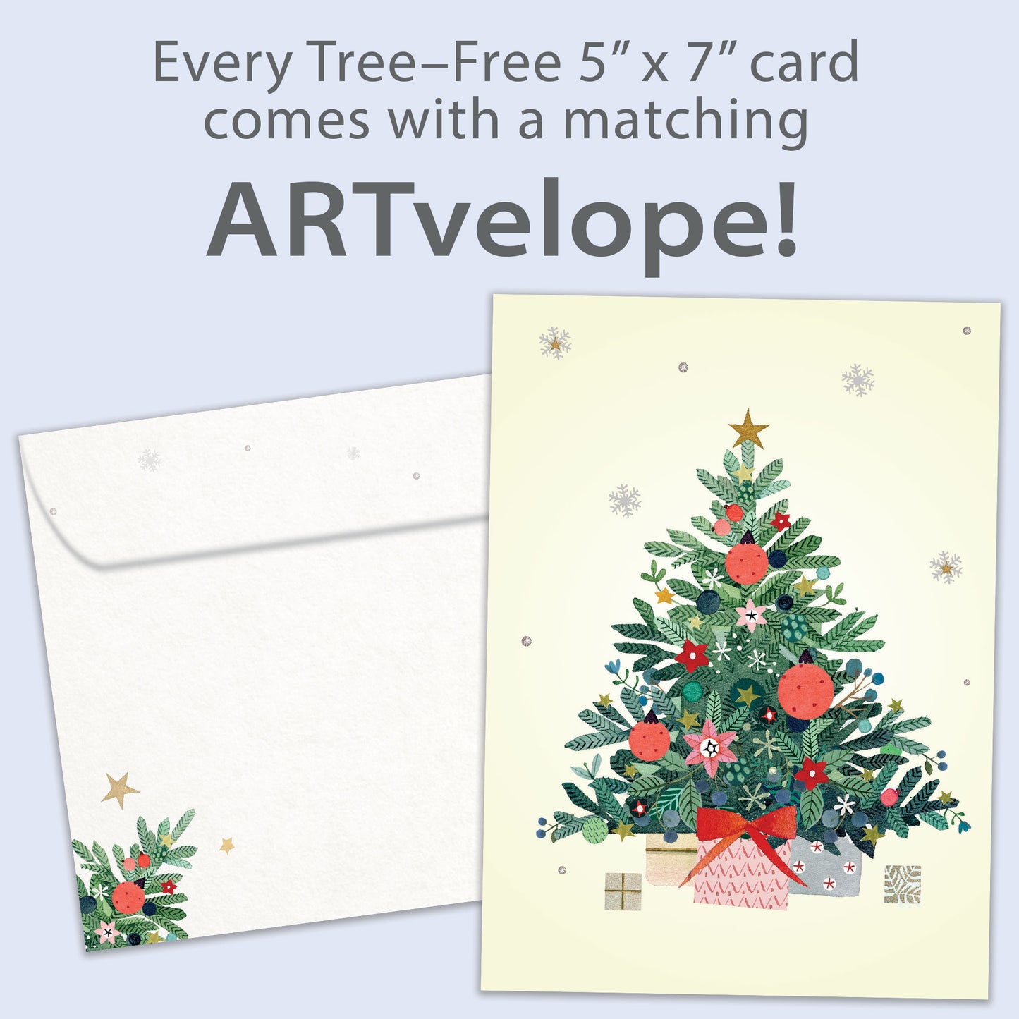 Merry and Bright Tree Christmas Card