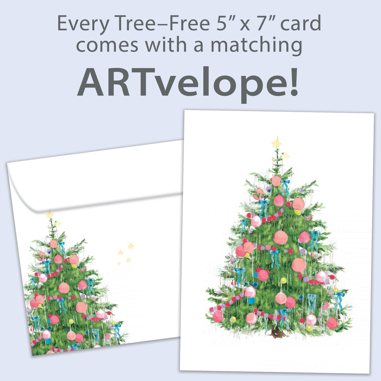 Tinsel Tree Christmas Card