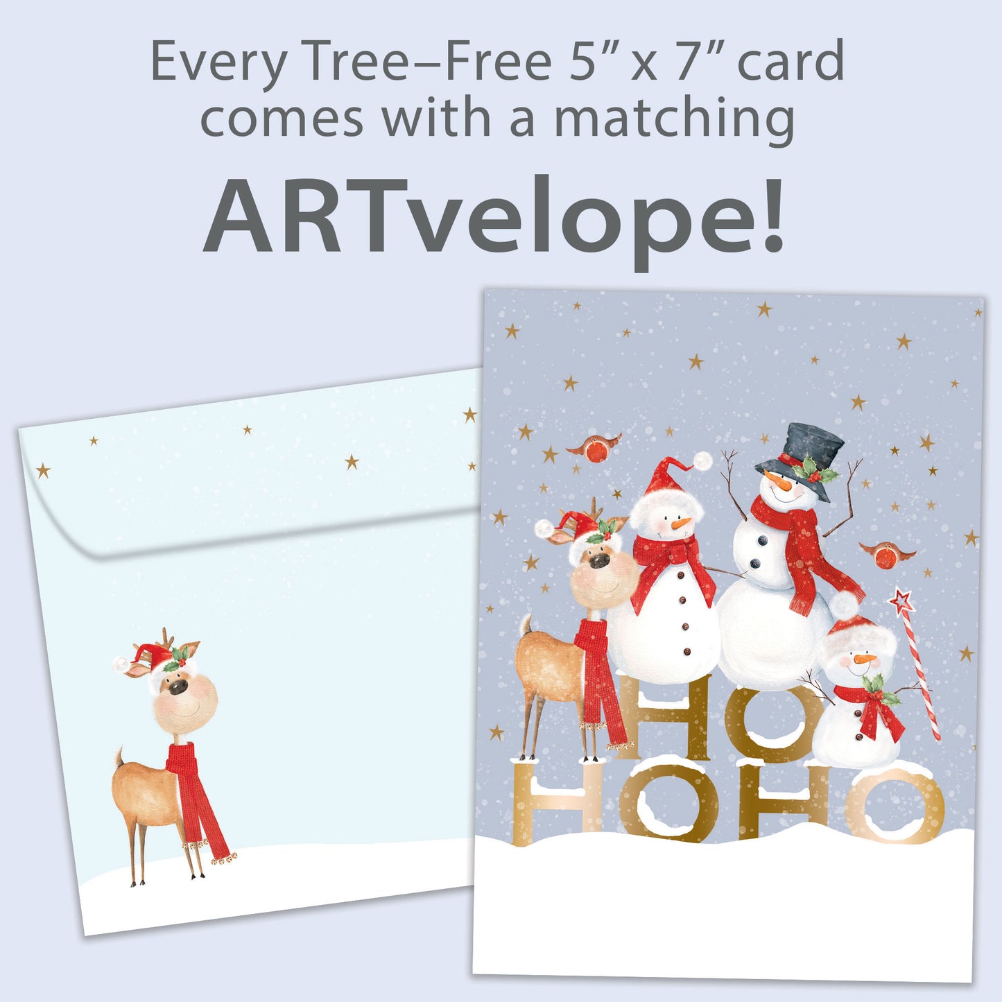 Snowy Fun Christmas Card