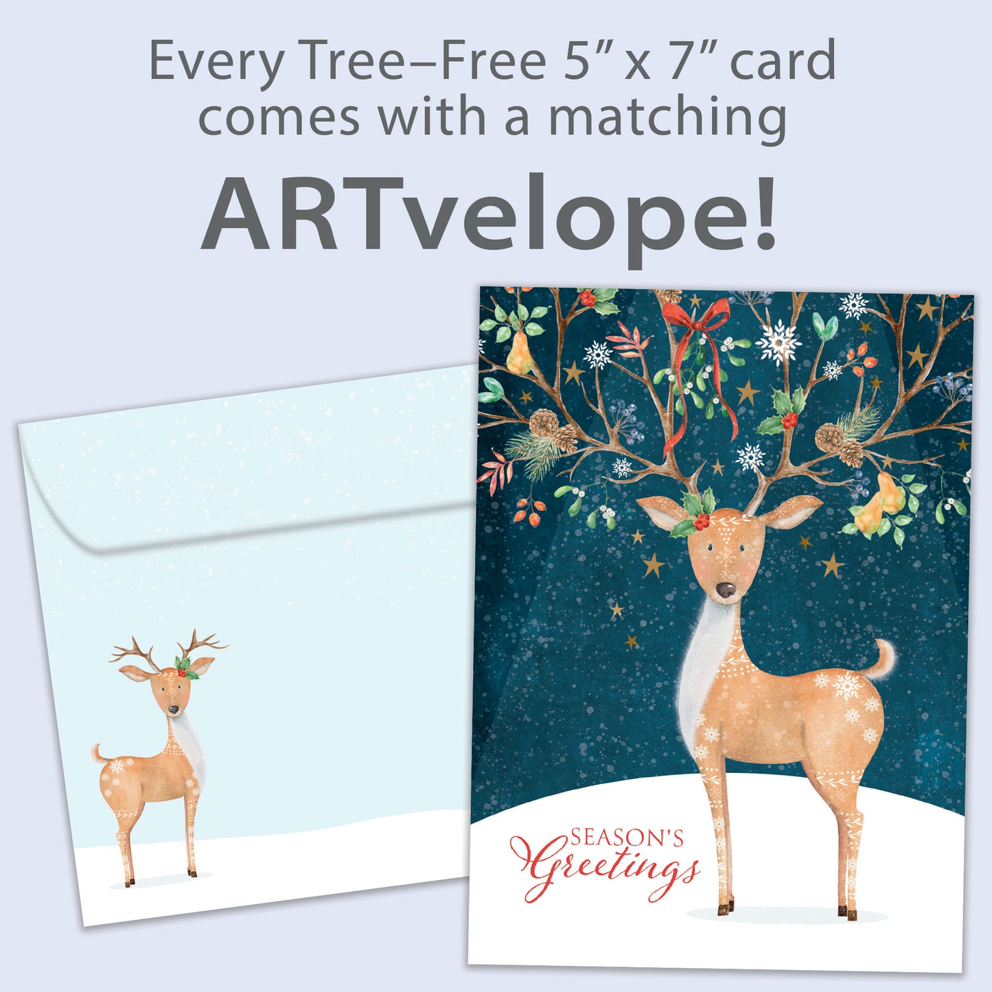 Spread Cheer Deer Christmas Card