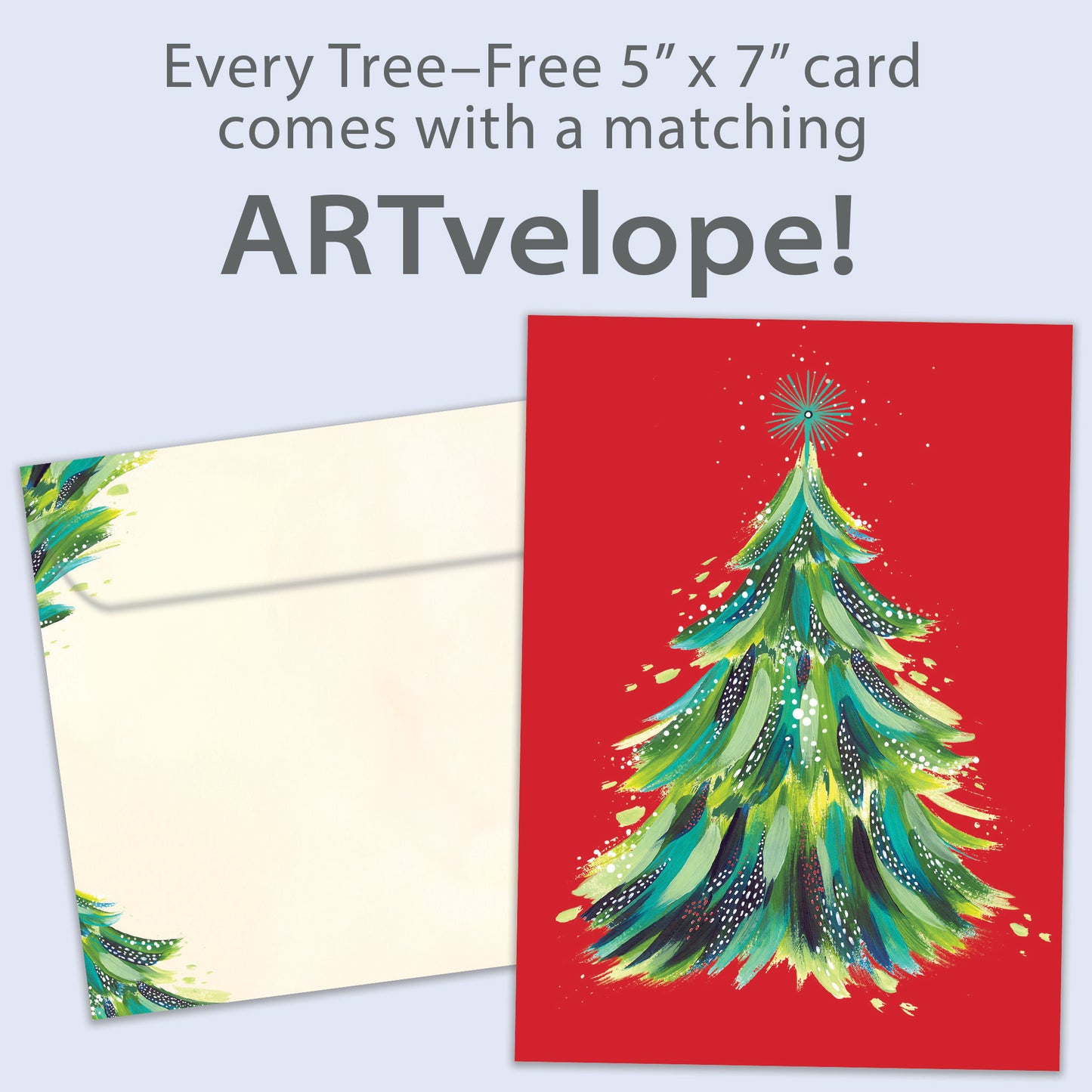 Red Tree Christmas Card