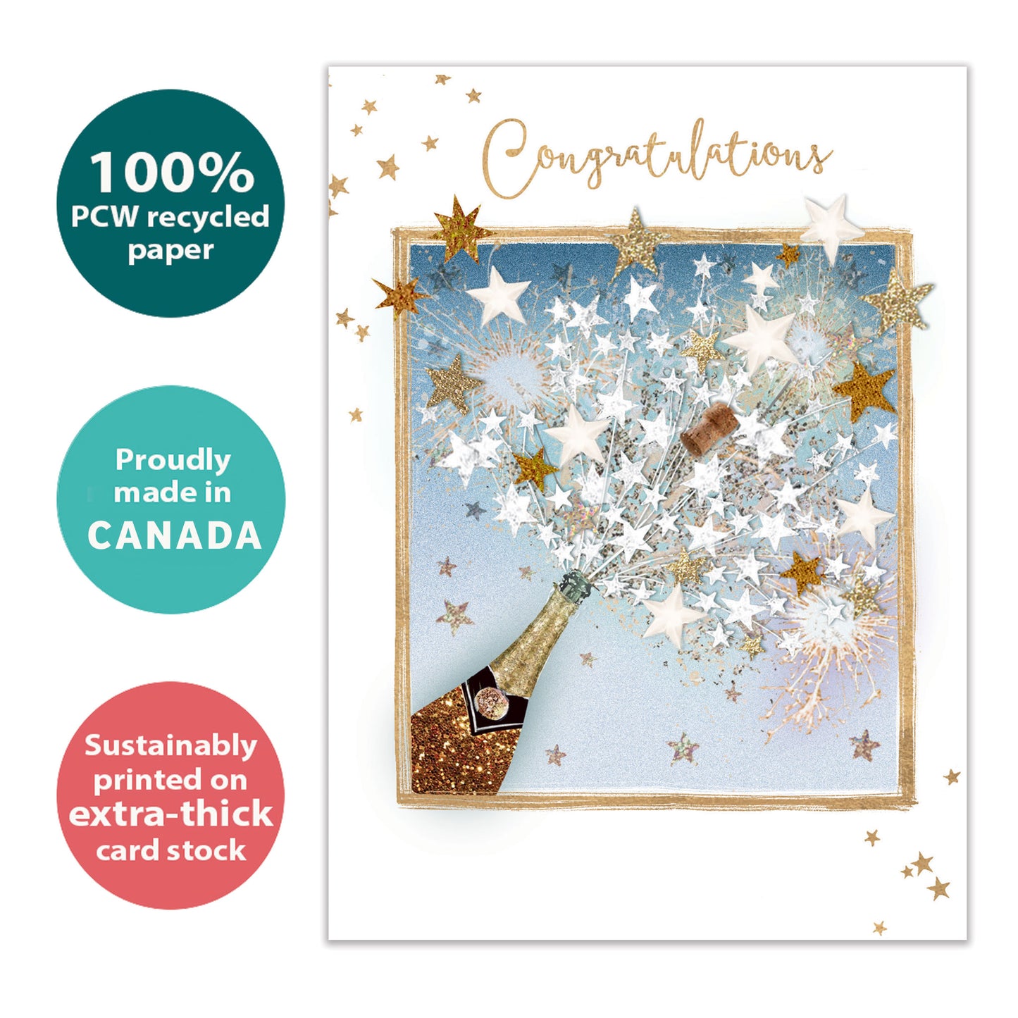 Pop the Cork Congratulations Card
