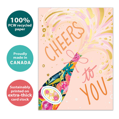 Cheers to You Congratulations Card