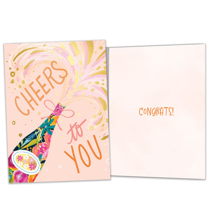 Cheers to You Congratulations Card