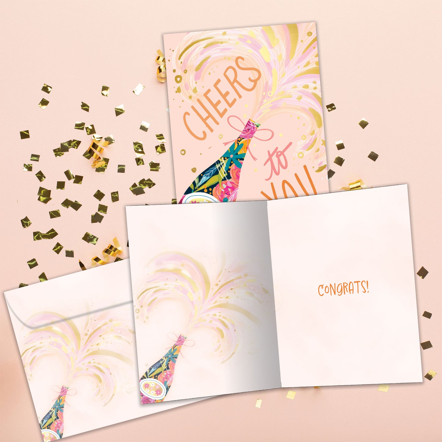 Cheers to You Congratulations Card