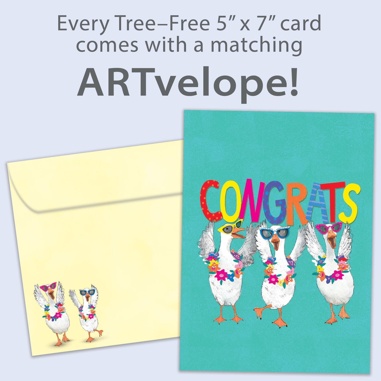 Celebrating Ducks Congratulations Card