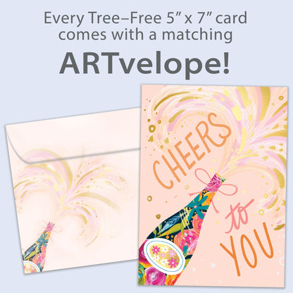 Cheers to You Congratulations Card