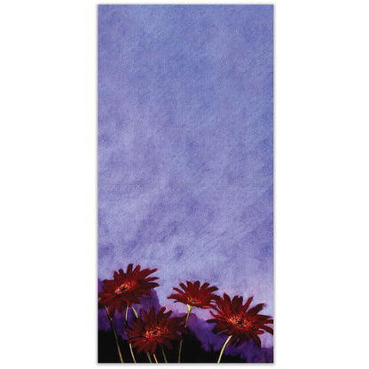 Daisies On Lavender Thumb-Tack Canvas Card