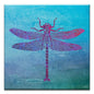Dragonfly Print Thumb-Tack Canvas Card