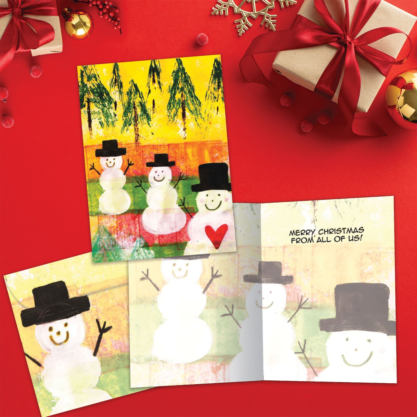 Holiday Greetings from All Christmas Card
