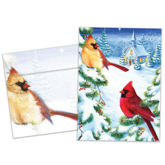 Christmas Cardinals Christmas Card