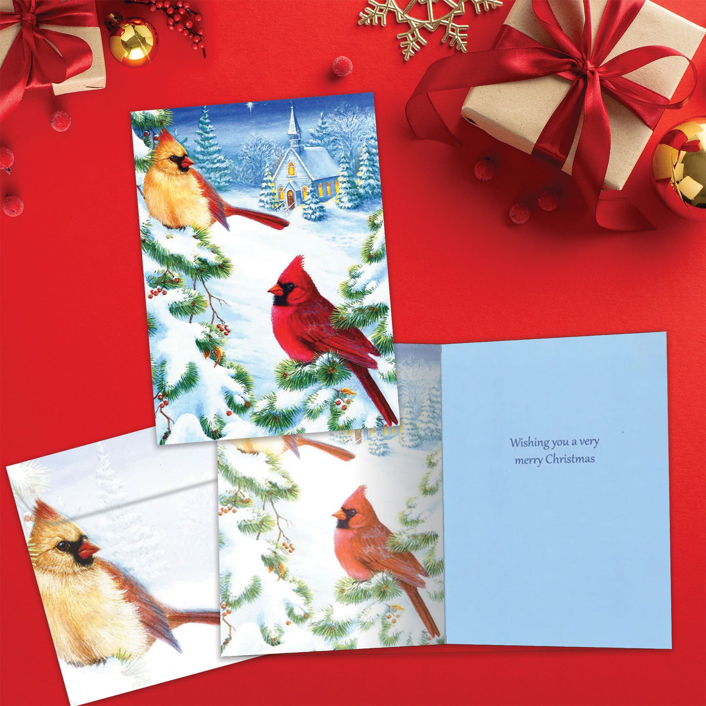 Christmas Cardinals Christmas Card