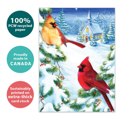 Christmas Cardinals Christmas Card