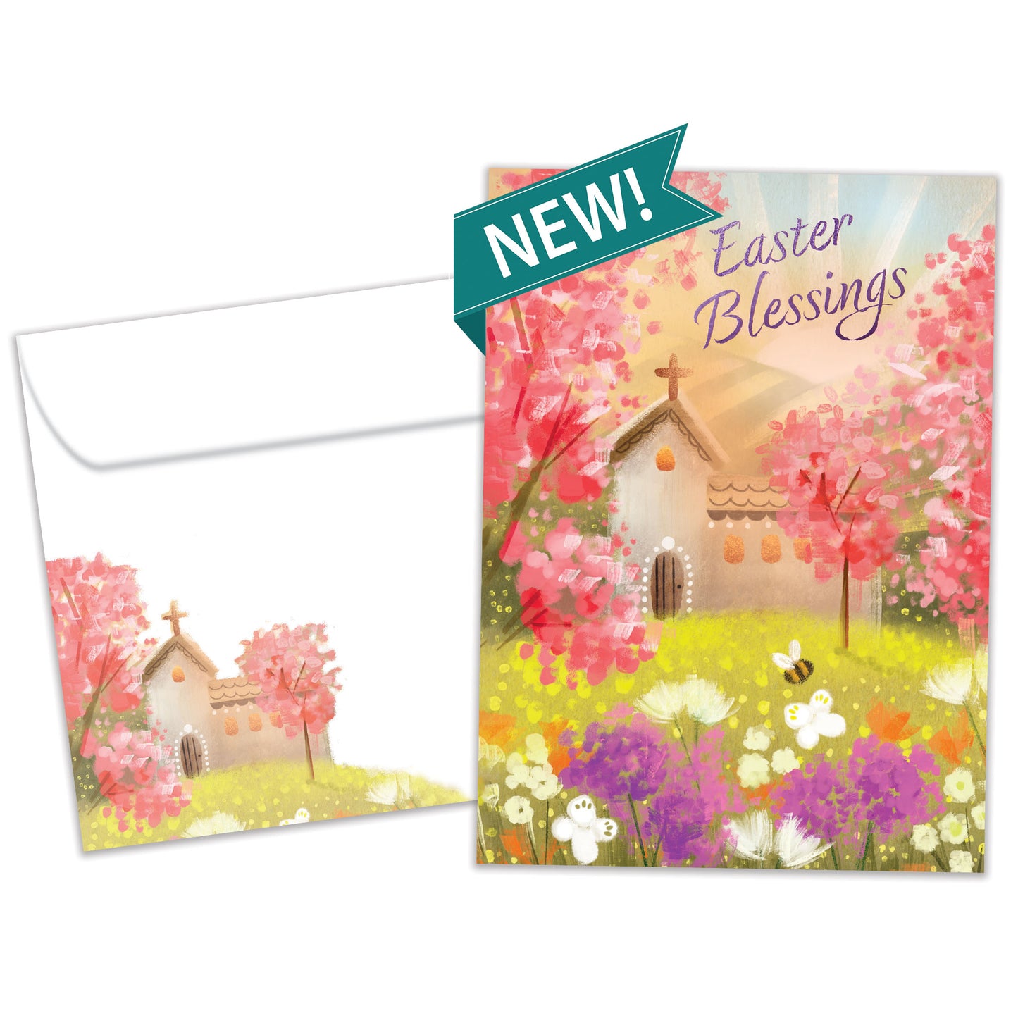 Spring Church Blessings Easter Card
