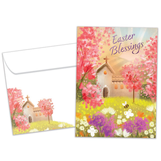 Spring Church Blessings Easter Card