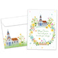 Graceful Church Wreath Easter Card