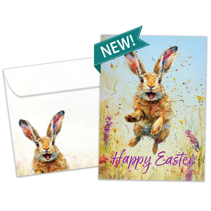 Happy Rabbit Easter Card