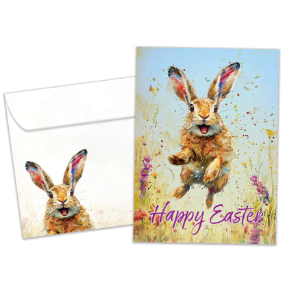 Happy Rabbit Easter Card